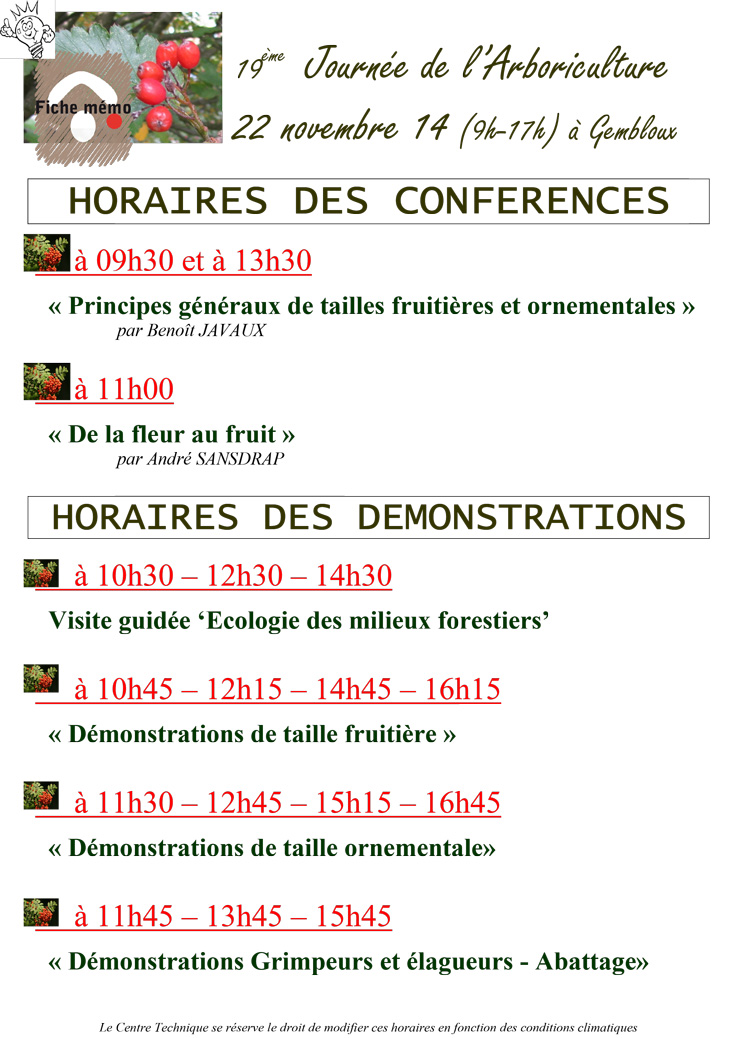 arboriculture plantes gembloux cth 2014