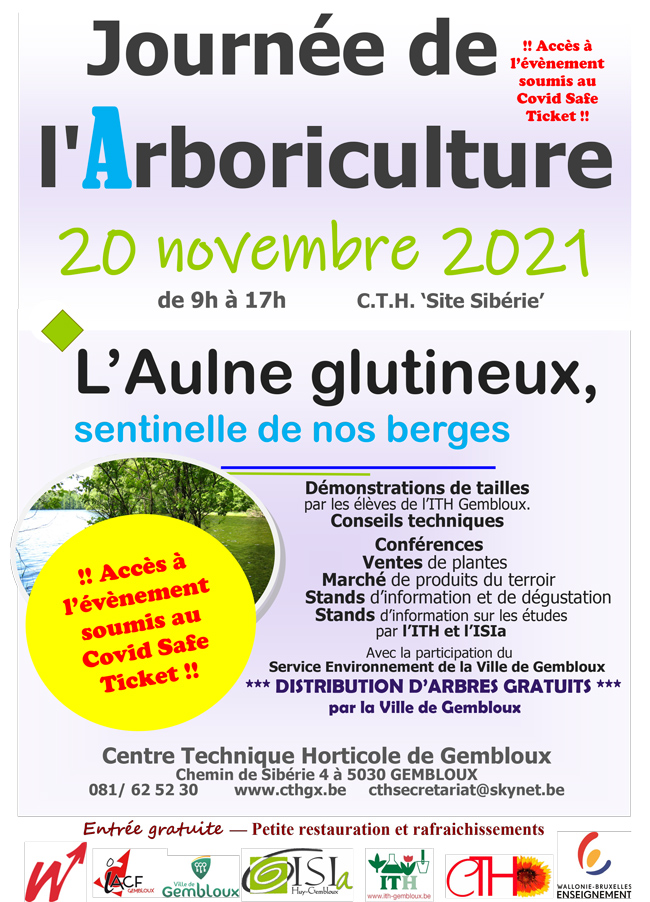 25ème Journée de l''Arboriculture<br />
20 novembre 2021 de 9h à 17h