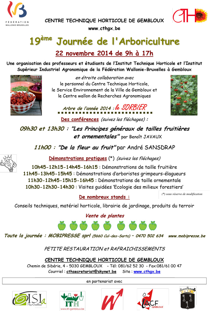 arboriculture plantes gembloux cth 2014