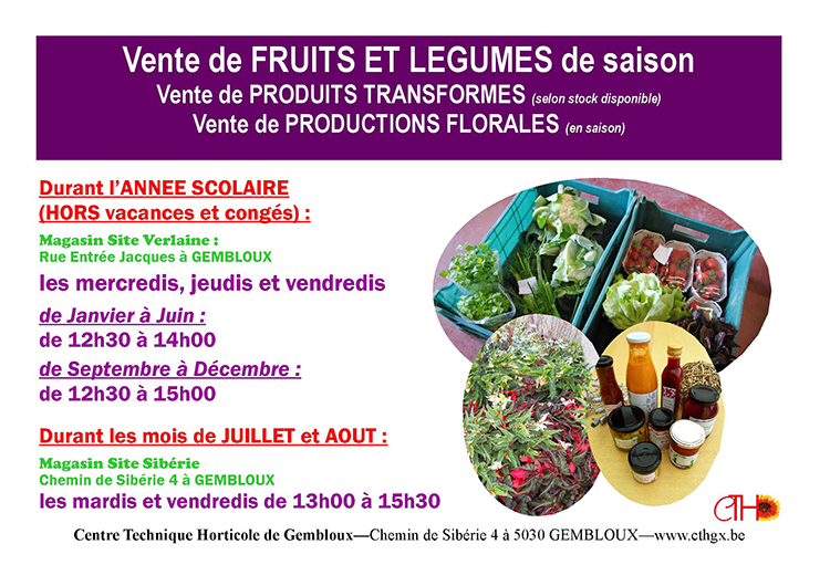 vente de fruits et legumes